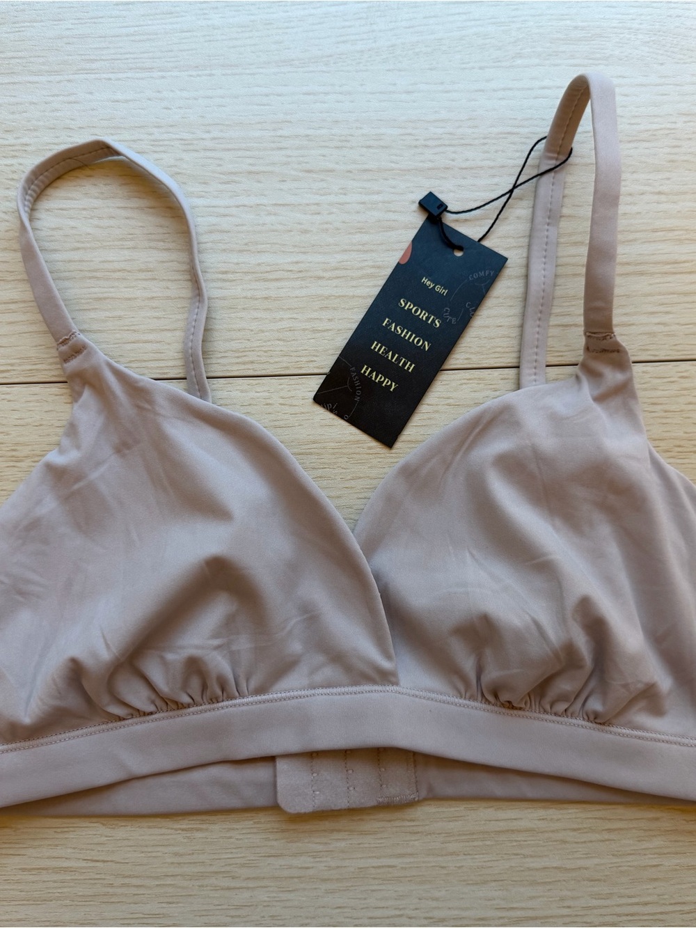 Hey Girl Beige Sports Bra Size S bralette